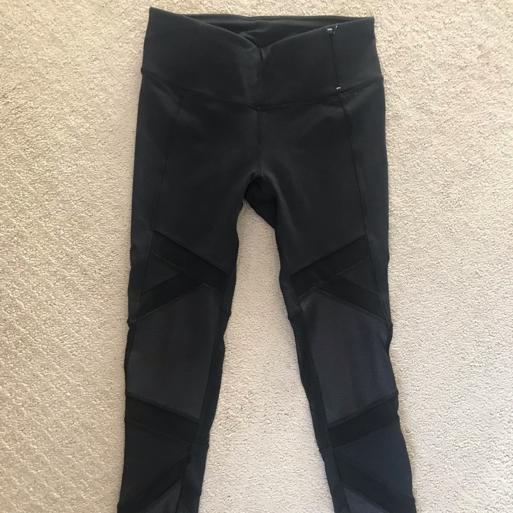 Calia black mesh workout pant S